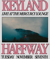 a poster for keyland live at the mercury lounge